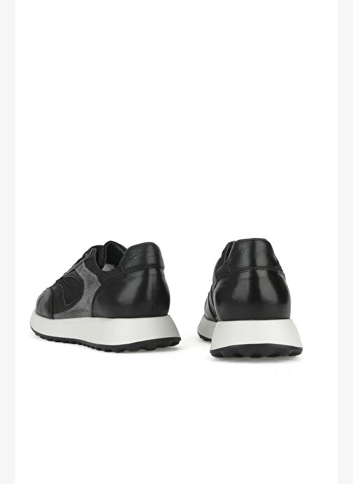 Ziya, Erkek Hakiki Deri Sneaker 1531026Z313 Siyah - Görsel 4