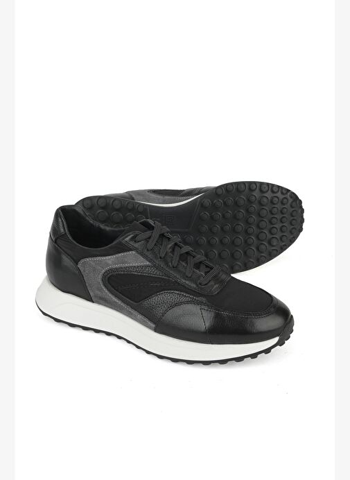 Ziya, Erkek Hakiki Deri Sneaker 1531026Z313 Siyah - Görsel 5