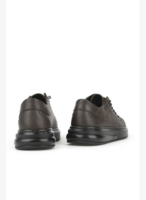 Ziya, Erkek Hakiki Deri Sneaker 153423Z73 Kahve - Görsel 4