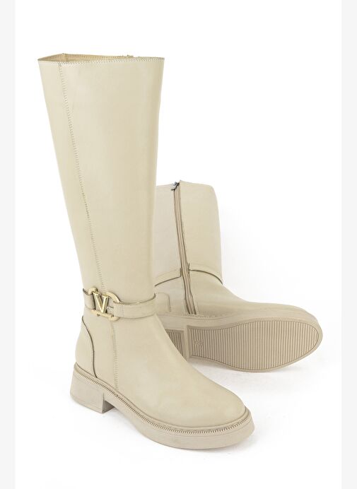 Ziya, Kadın Cizme 1531044Z40111 Bej - Görsel 5