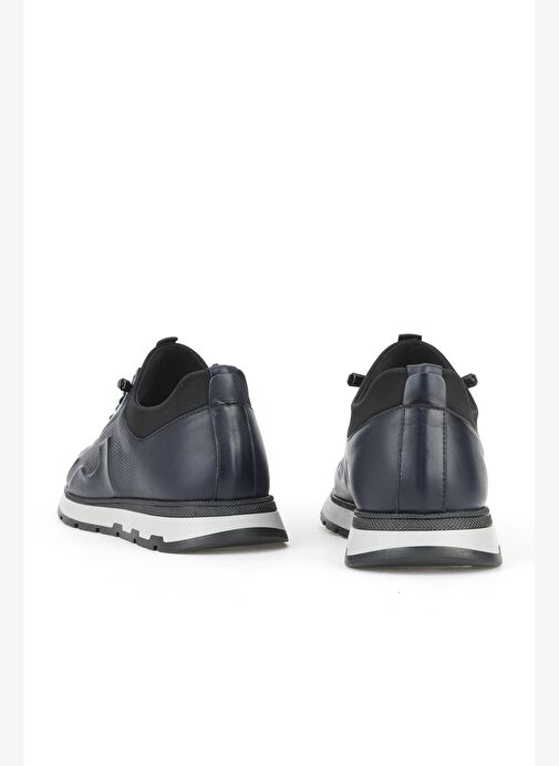 Ziya, Erkek Hakiki Deri Sneaker 1531037Z2411 Lacivert - Görsel 4