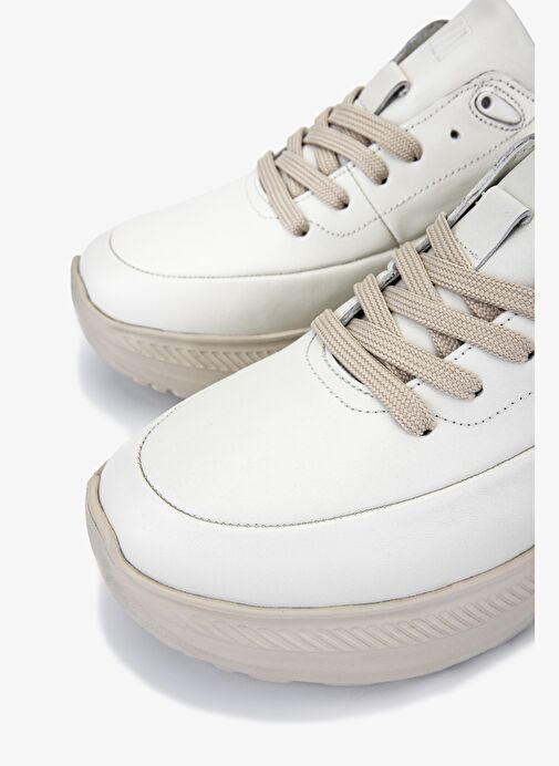 Valmenti Erkek Hakiki Deri Beyaz Sneakers & Spor Ayakkabı - Görsel 4