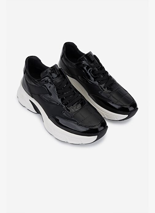 Valmenti Erkek Hakiki Deri Siyah Sneakers & Spor Ayakkabı - Görsel 3