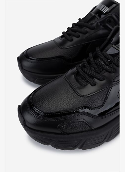 Valmenti Erkek Hakiki Deri Siyah Sneakers & Spor Ayakkabı - Görsel 4