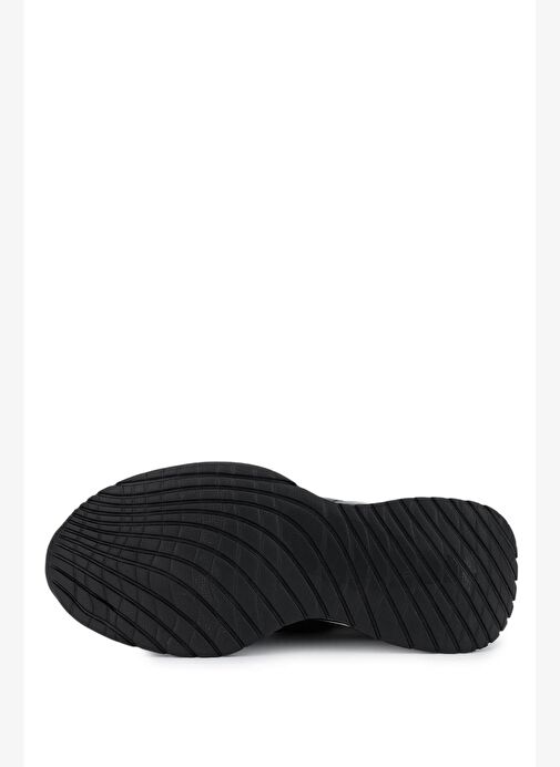 Tamer Tanca Erkek Hakiki Deri Siyah Deri Sneakers & Spor Ayakkabı - Görsel 5