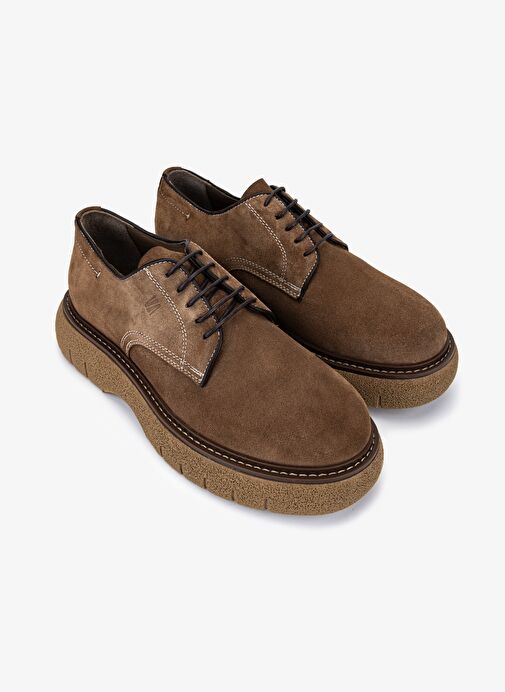 Valmenti Erkek Hakiki Deri Kahverengi Casual Ayakkabı - Görsel 3