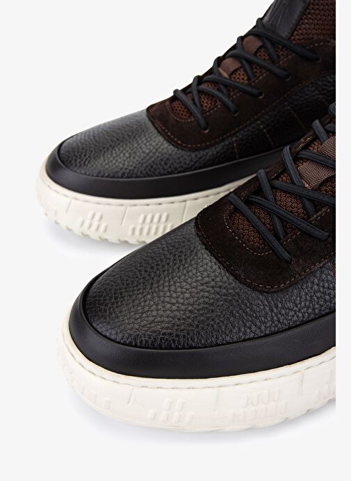 Valmenti Erkek Hakiki Deri Kahverengi Süet Sneakers & Spor Ayakkabı - Görsel 4
