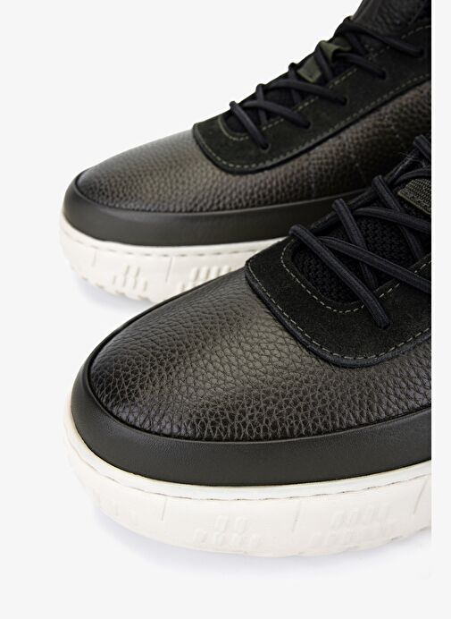 Valmenti Erkek Hakiki Deri Haki Sneakers & Spor Ayakkabı - Görsel 4