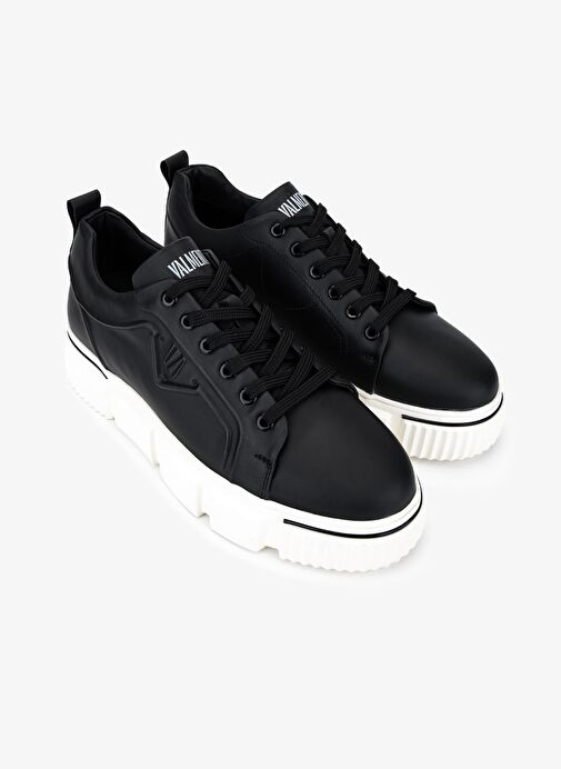 Valmenti Erkek Hakiki Deri Siyah Sneakers & Spor Ayakkabı - Görsel 3