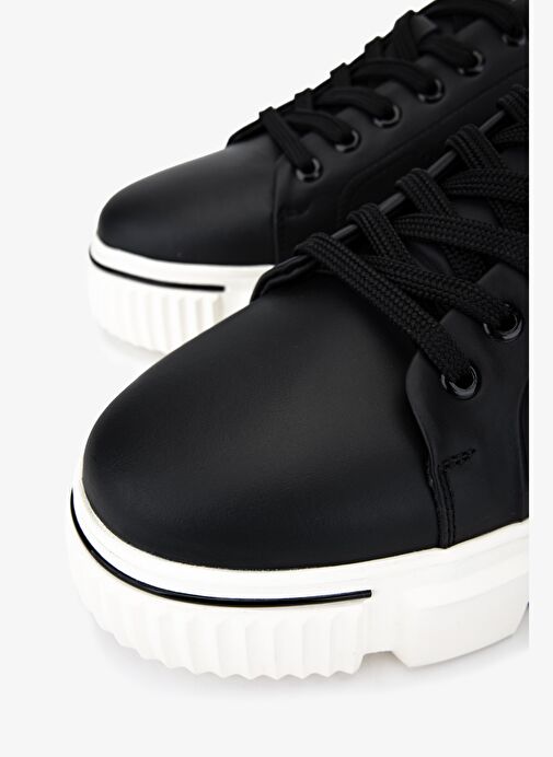 Valmenti Erkek Hakiki Deri Siyah Sneakers & Spor Ayakkabı - Görsel 4