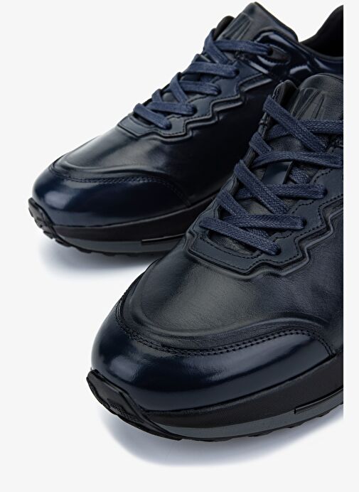 Valmenti Erkek Hakiki Deri Lacivert Sneakers & Spor Ayakkabı - Görsel 4