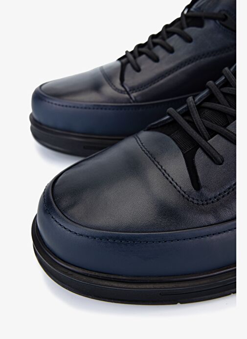 Valmenti Erkek Hakiki Deri Lacivert Casual Ayakkabı - Görsel 4