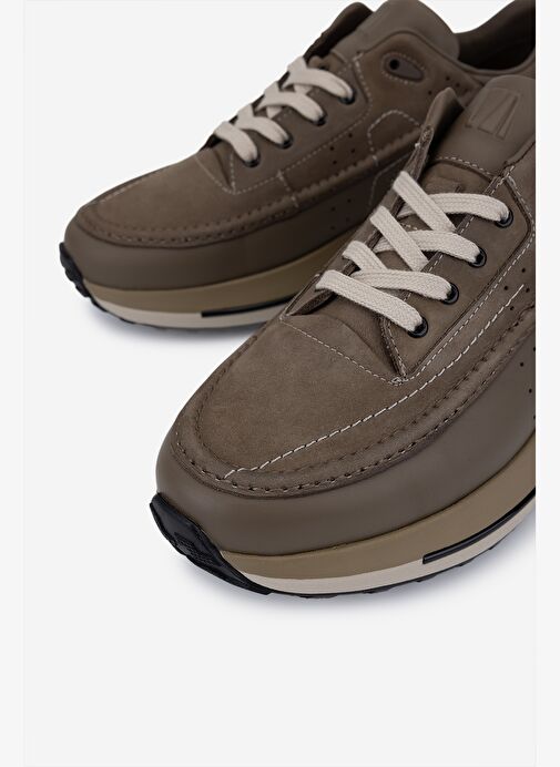 Valmenti Erkek Hakiki Deri Vizon Sneakers & Spor Ayakkabı - Görsel 4