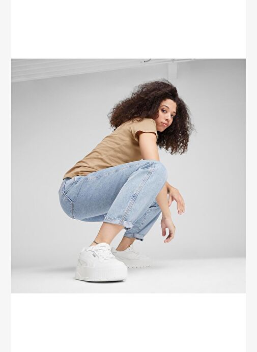 Puma Kadın Karmen II Idol Beyaz Sneaker - 39746102 - Görsel 7