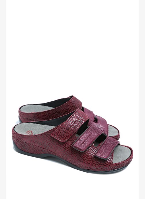 1013 Berkemann Andrea Kadın Anatomik Deri Terlik 3.0-8.5 - Görsel 3