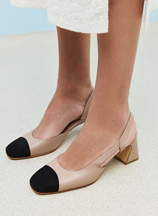 Ziya, Kadın Hakiki Deri Topuklu Ayakkabı 1511030Z2553 Cappuccino - Görsel 2