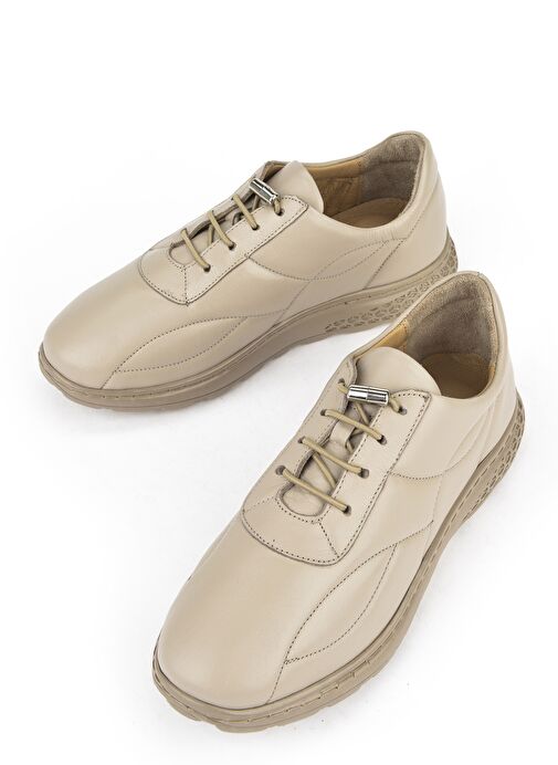Ziya, Kadın Hakiki Deri Sneaker 143992ZN2004 Buz - Görsel 6