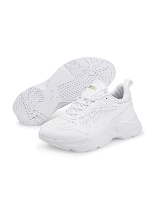 Puma Kadın Cassia Beyaz Spor Ayakkabı Sneaker - 38464701 - Görsel 4