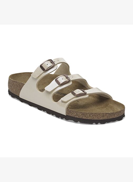 Kadın Terlik 1029818 Birkenstock FLORIDA BF GRACEFUL Pearl White - Görsel 3
