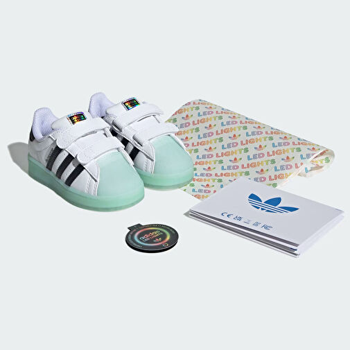 Adidas Bebek Günlük Spor Ayakkabı Superstar Led Light Ig7005 - Görsel 3