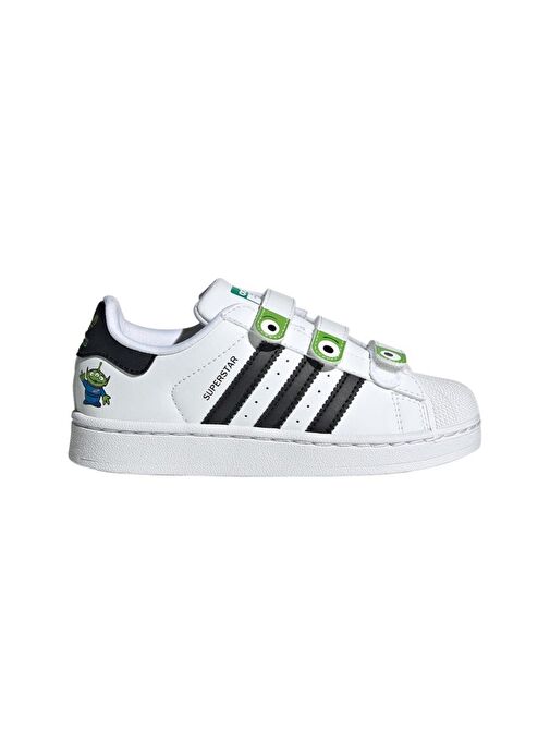 adidas Çocuk Beyaz Sneaker SUPERSTAR II CF C JI0091 - Görsel 2