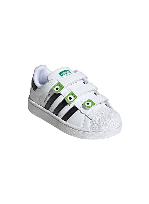 adidas Çocuk Beyaz Sneaker SUPERSTAR II CF C JI0091 - Görsel 7