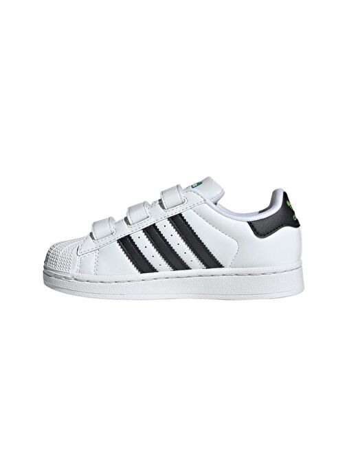 adidas Çocuk Beyaz Sneaker SUPERSTAR II CF C JI0091 - Görsel 6