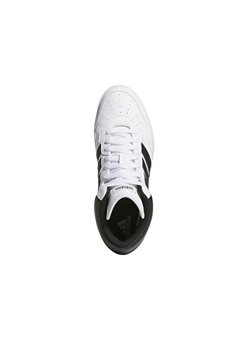 adidas Erkek Beyaz Yürüyüş Ayakkabısı HOOPS 4.0 MID JQ9993 - Görsel 4