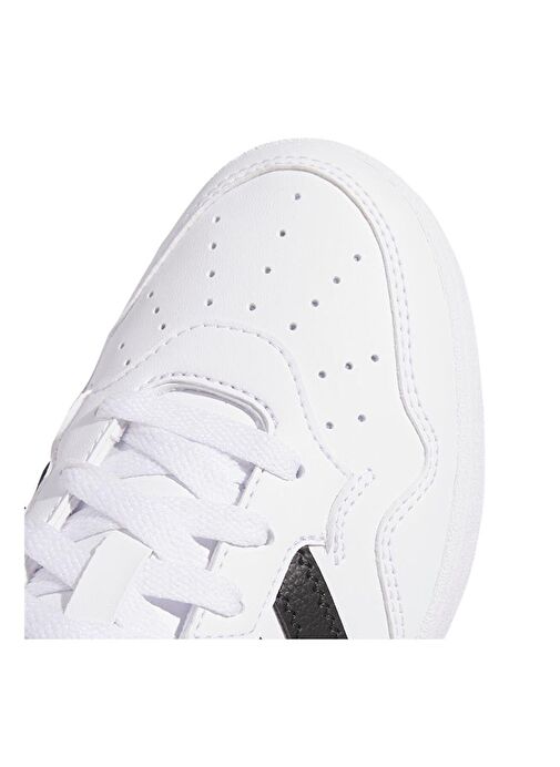 adidas Erkek Beyaz Yürüyüş Ayakkabısı HOOPS 4.0 J JI3471 - Görsel 9