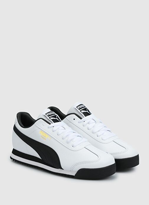 Puma Roma 24 Standart Erkek Siyah Beyaz Spor Ayakkabı Sneaker - (396868-01) - Görsel 3
