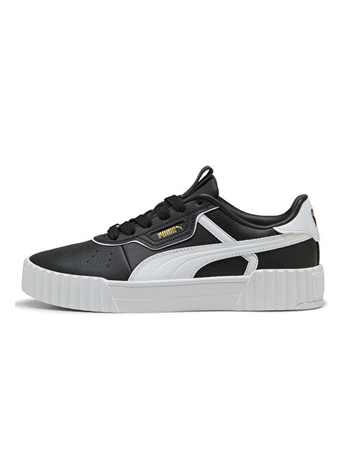 Puma Carina 3.0 Lüxe Kadın Spor Ayakkabı Beyaz Siyah Sneaker - 400724 - Görsel 2