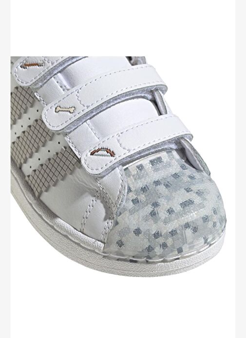 Adidas adidas Unisex Çocuk Beyaz Sneaker SUPERSTAR II CF C JP8083 Boyner'de! Beyaz - 9. görsel