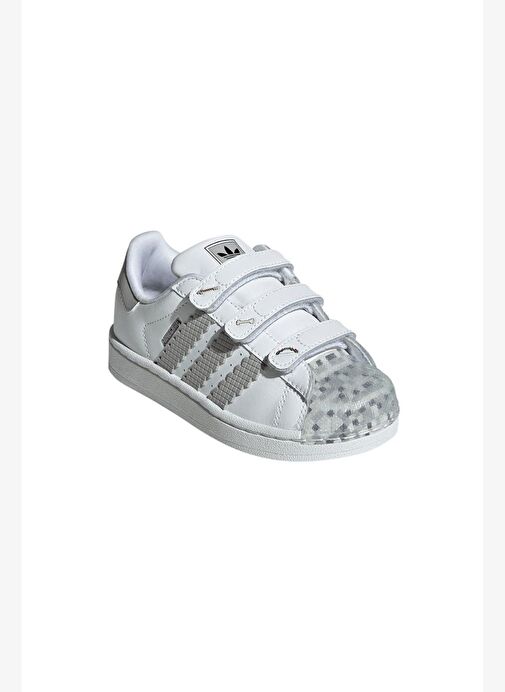Adidas adidas Unisex Çocuk Beyaz Sneaker SUPERSTAR II CF C JP8083 Boyner'de! Beyaz - 7. görsel