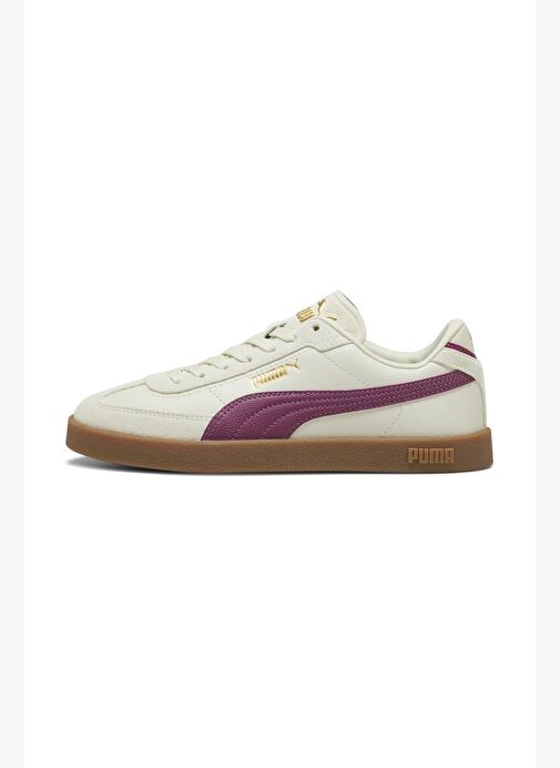 Puma Kadın Club II Era Unisex Bej Mor Spor Ayakkabı Sneaker - 397447 - Görsel 2