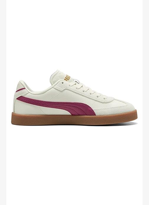 Puma Kadın Club II Era Unisex Bej Mor Spor Ayakkabı Sneaker - 397447 - Görsel 4
