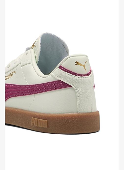 Puma Kadın Club II Era Unisex Bej Mor Spor Ayakkabı Sneaker - 397447 - Görsel 7