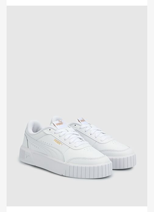 Puma Kadın E6 Carina Mia Beyaz Sneaker Ayakkabı - 40263706 - Görsel 3