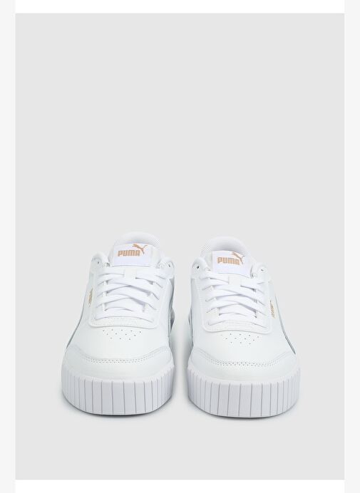 Puma Kadın E6 Carina Mia Beyaz Sneaker Ayakkabı - 40263706 - Görsel 4