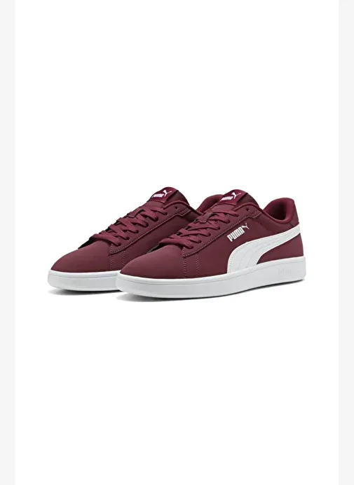 Puma Smash 3.0 Buck Erkek Bordo Sneaker Ayakkabı 39233618 - Görsel 4