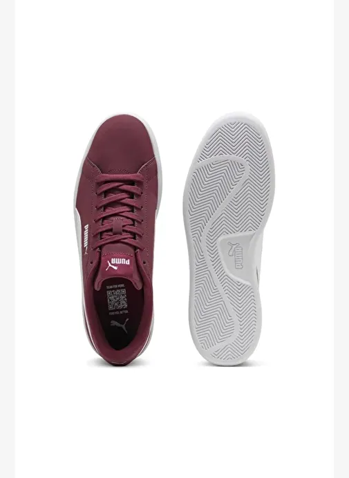 Puma Smash 3.0 Buck Erkek Bordo Sneaker Ayakkabı 39233618 - Görsel 6