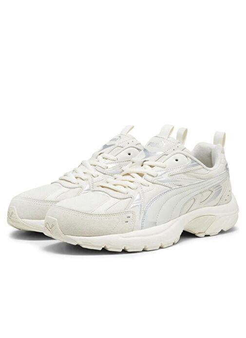 Puma Kadın Milenio Tech Suede Cool Light Beyaz Spor Ayakkabı Sneaker - 39348902 - Görsel 4