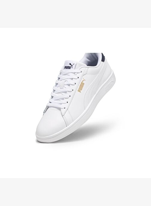 Puma Smash 3.0 Unisex Beyaz Günlük Spor Ayakkabı (390987-13) - Görsel 4