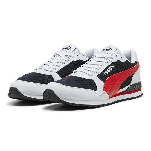 Puma Puma Lacivert ST Runner v3 Mesh-Navy-Red-Silver-White Erkek Spor Ayakkabı Sneaker | Boyner Lacivert - 6. görsel