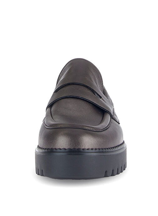 Gabor Gri Kadın Deri Loafer 10GAB1AYKK00004 - Görsel 5