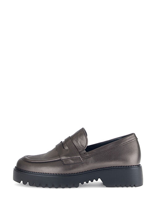 Gabor Gri Kadın Deri Loafer 10GAB1AYKK00004 - Görsel 8