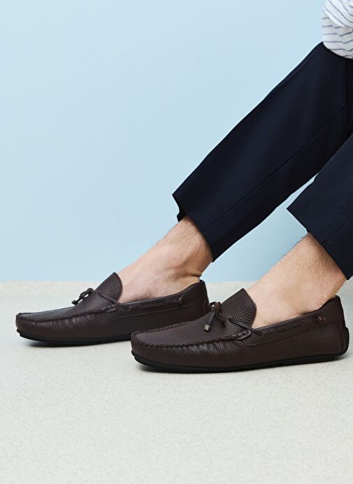 Ziya, Erkek Hakiki Deri Ayakkabı 1511007ZB01 Kahve - Görsel 5