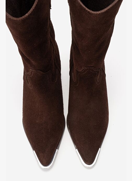 Luvi Shoes Luvi Shoes Belirsiz ALVI Kahverengi Süet Hakiki Deri Metal Detaylı Kadın Western Bot Boyner'de! Belirsiz - 3. görsel