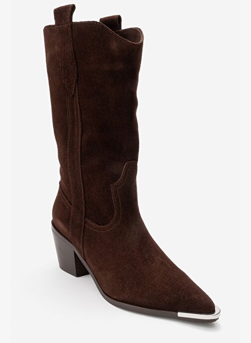 Luvi Shoes Luvi Shoes Belirsiz ALVI Kahverengi Süet Hakiki Deri Metal Detaylı Kadın Western Bot Boyner'de! Belirsiz - 4. görsel