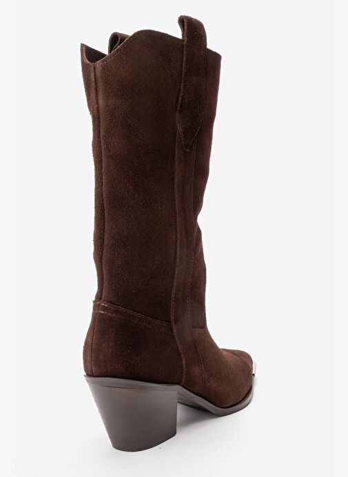 Luvi Shoes Luvi Shoes Belirsiz ALVI Kahverengi Süet Hakiki Deri Metal Detaylı Kadın Western Bot Boyner'de! Belirsiz - 6. görsel