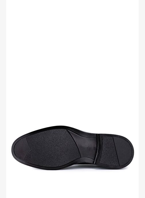 Tamer Tanca Erkek Hakiki Deri Siyah Rugan Klasik Ayakkabı - Görsel 5